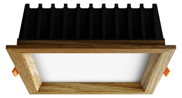 APLED - LED Лампа SQUARE WOODLINE LED/12W/230V 4000K 17x17 см дъб масивнo дървo