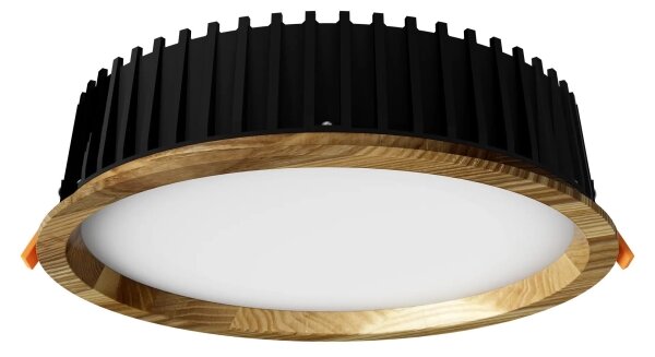 APLED - LED Лампа RONDO WOODLINE LED/18W/230V 4000K Ø 26 см пепел масивнo дървo