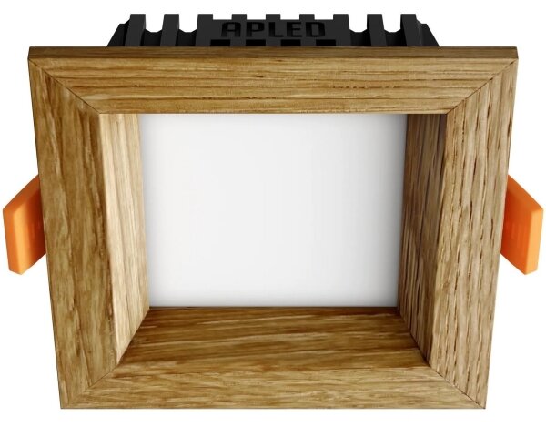 APLED - LED Лампа SQUARE WOODLINE LED/3W/230V 3000K 9x9 см дъб масивнo дървo