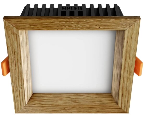 APLED - LED Лампа SQUARE WOODLINE LED/6W/230V 3000K 12x12 см дъб масивнo дървo