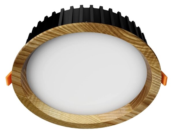 APLED - LED Лампа RONDO WOODLINE LED/12W/230V 3000K Ø 20 см пепел масивнo дървo