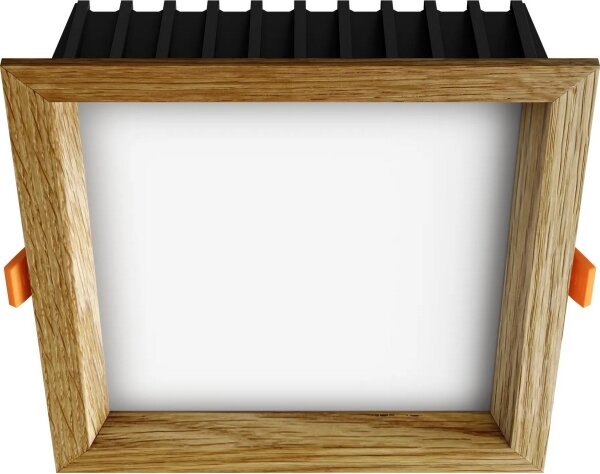 APLED - LED Лампа SQUARE WOODLINE LED/12W/230V 4000K 17x17 см дъб масивнo дървo