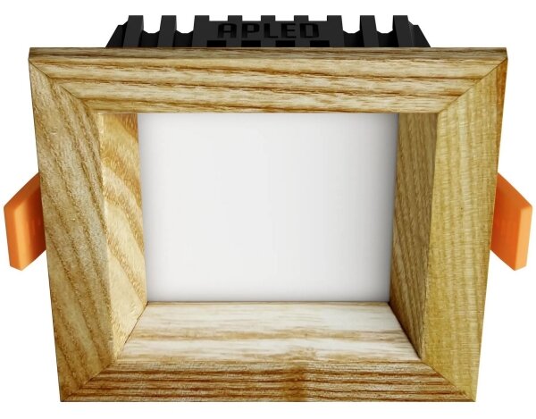 APLED - LED Лампа SQUARE WOODLINE LED/3W/230V 3000K 9x9 см пепел масивнo дървo