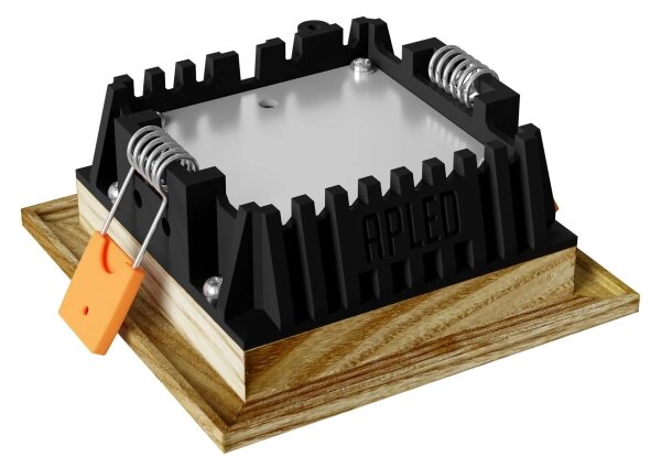 APLED - LED Лампа SQUARE WOODLINE LED/3W/230V 3000K 9x9 см пепел масивнo дървo