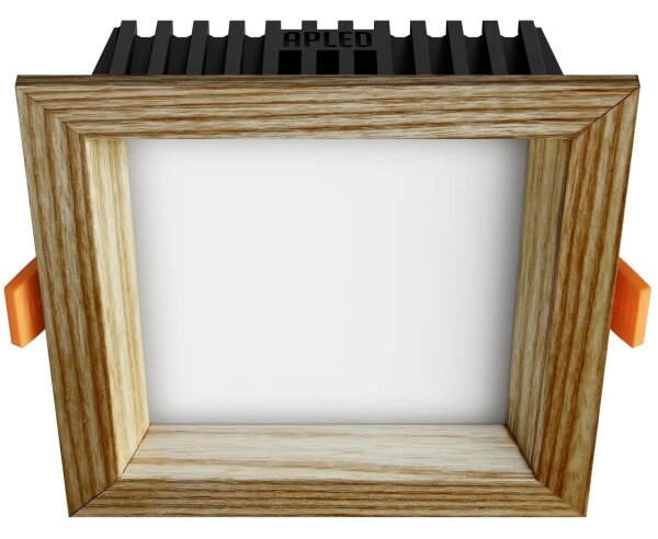 APLED - LED Лампа SQUARE WOODLINE LED/6W/230V 3000K 12x12 см пепел масивнo дървo
