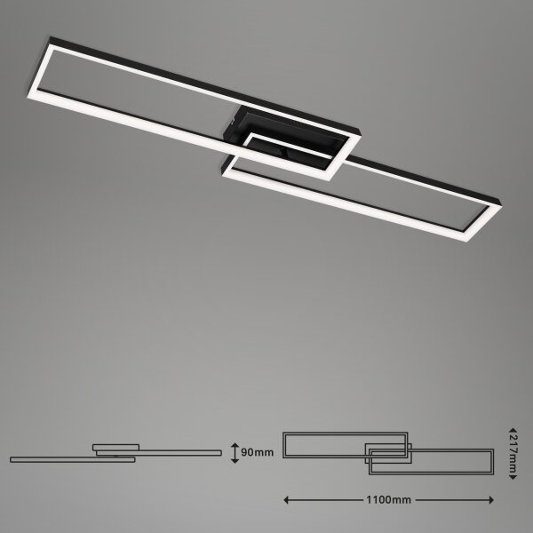 Briloner 3013-015 - LED Димируем полилей за повърхностен монтаж FRAME LED/40W/230V + д.у