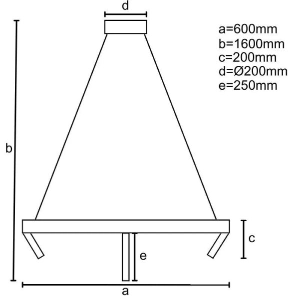 LED Димируем пендел LED/85W/230V 3000-6500K + дистанционно управление