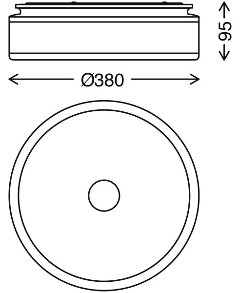 Briloner 3454-115 - LED Плафониера BLOCK LED/18W/230V