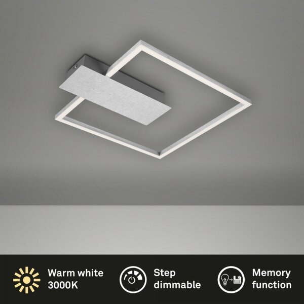 Briloner 3544-018 - LED Димируем плафон NICO LED/12W/230V хром