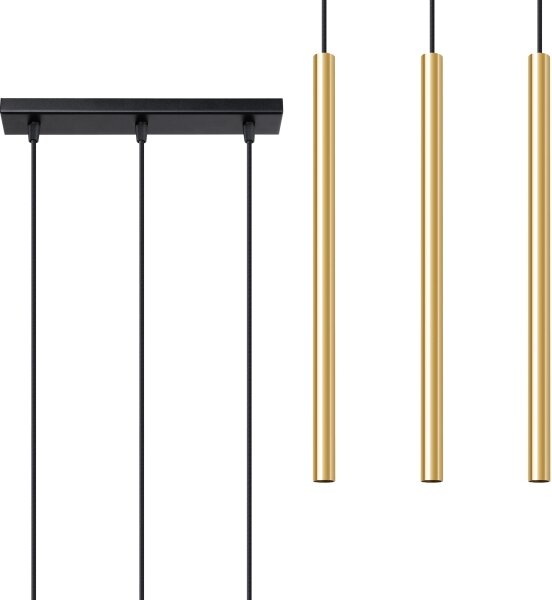 Sollux SL.1196 - Пендел PASTELO 3xG9/8W/230V златист