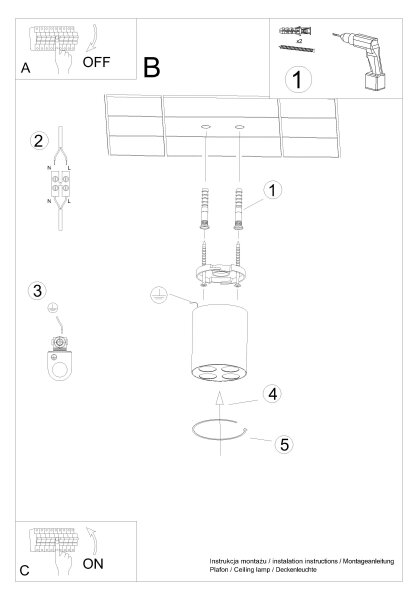 Sollux SL.1210 - LED Спот ZOE LED/9W/230V черен