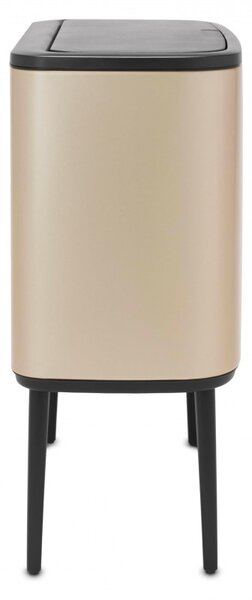 Кош за боклук Brabantia Bo Touch 1003213, 36 л, Плавно и безшумно отваряне, Голям отвор, Златен металик
