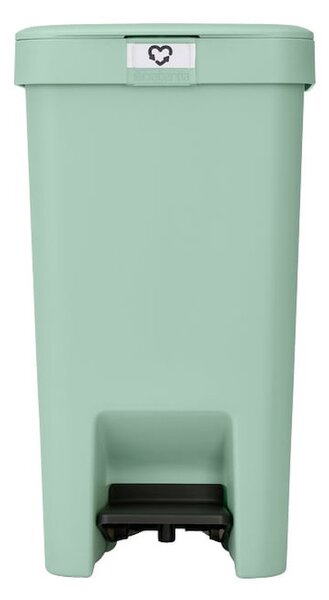Кош за боклук с педал Brabantia StepUp 1008481, 16 л, Екологични материали, Голям отвор, Светлозелен