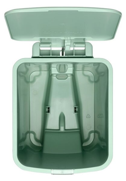 Кош за боклук с педал Brabantia StepUp 1008481, 16 л, Екологични материали, Голям отвор, Светлозелен