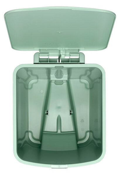 Кош за боклук с педал Brabantia StepUp 1008484, 25 л, Екологични материали, Голям отвор, Светлозелен
