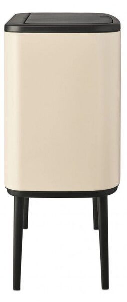 Кош за боклук Brabantia Bo Touch 1005547, 11+23 л, Плавно и безшумно отваряне, Голям отвор, Бежов