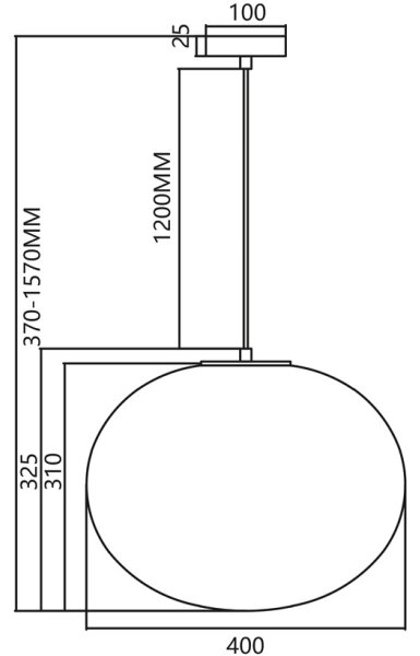 Пендел CAMPANIA 1xE27/60W/230V златист