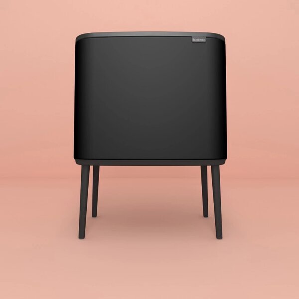 Кош за боклук Brabantia Bo Touch 651106, 36 л, Плавно и безшумно отваряне, Голям отвор, Черен