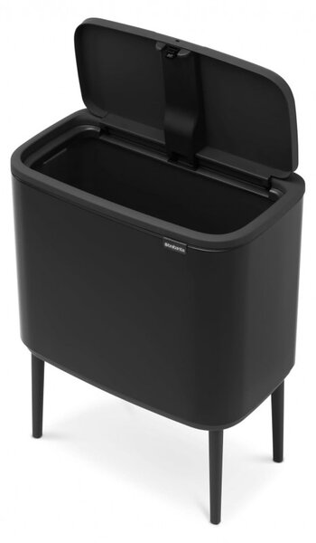 Кош за боклук Brabantia Bo Touch 651106, 36 л, Плавно и безшумно отваряне, Голям отвор, Черен