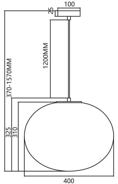 Пендел CAMPANIA 1xE27/60W/230V черен