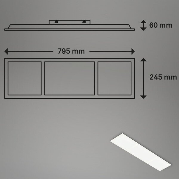 Briloner 7388-016 - RGBW Димируем плафон LED/24W/230V + д.у