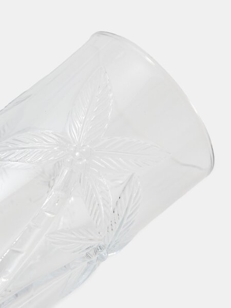 Sinsay - Комплект чаши с релефен мотив палми 4 pack - clear
