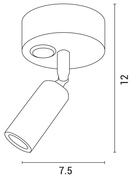 LED Стенен спот ARISTON LED/3W/230V 3000K бял