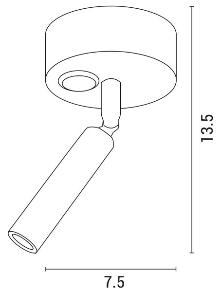 LED Стенен спот ARISTON LED/3W/230V 3000K бял