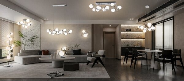 Wofi 3014-907 - LED Лампион NANCY 9xG9/3,5W/230V лъскав хром