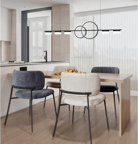 Wofi 7030-702 - LED Димируем пендел MESSINA LED/57W/230V черен
