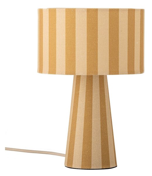Жълта текстилна настолна лампа с текстилен абажур (височина 30 cm) Emmie – Bloomingville