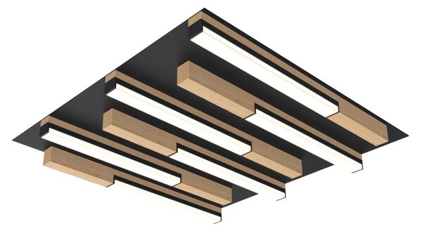 Wofi 9031-606 - LED Димируем плафон PALERMO LED/26W/230V дърво