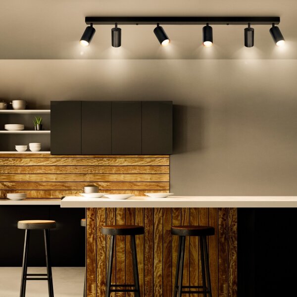 Brilagi - LED димируемо точково осветително тяло SELE 6xGU10/6,5W/230V черно/златисто