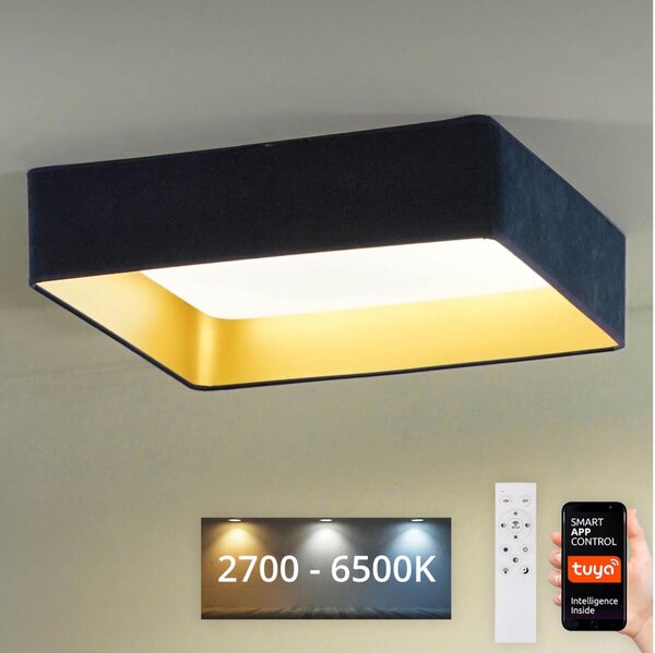 Brilagi-LED Димируема лампа VELVET SQUARE LED/36W/230V Wi-Fi Tuya + д.у. тъмносин