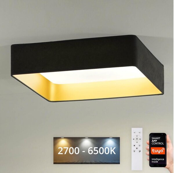 Brilagi-LED Димируема лампа VELVET SQUARE LED/36W/230V Wi-Fi Tuya + д.у. сив