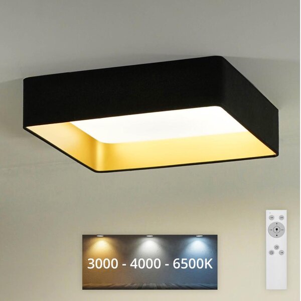 Brilagi - LED Димируема лампа VELVET SQUARE LED/24W/230V + д.у. черен