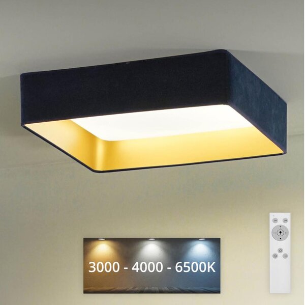 Brilagi - LED Димируема лампа VELVET SQUARE LED/24W/230V + д.у. тъмносин