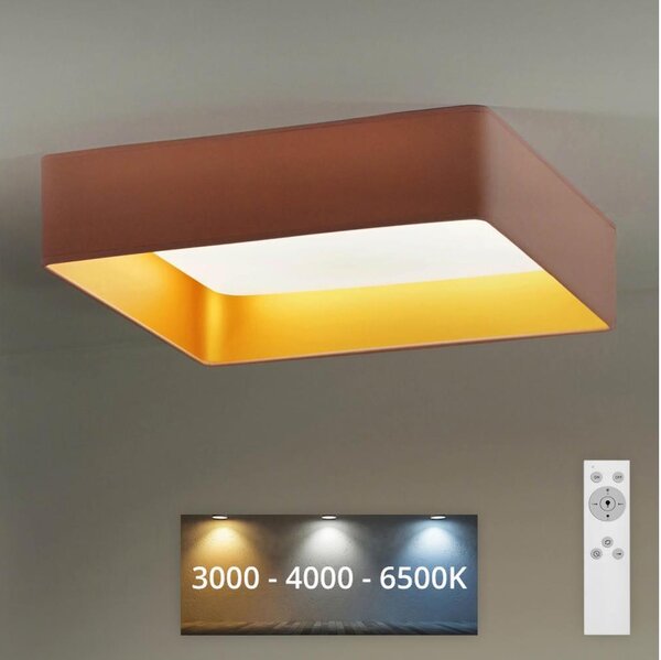 Brilagi - LED Димируема лампа VELVET SQUARE LED/24W/230V + д.у. розов