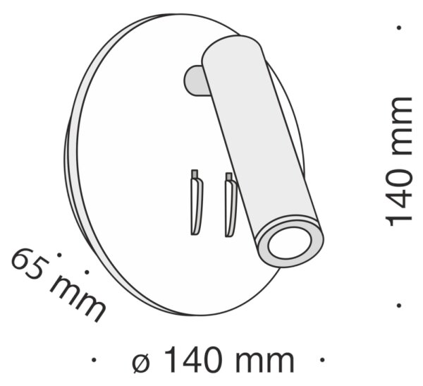 Maytoni C176-WL-01-6W-B - LED Стенен спот IOS LED/9W/230V черен