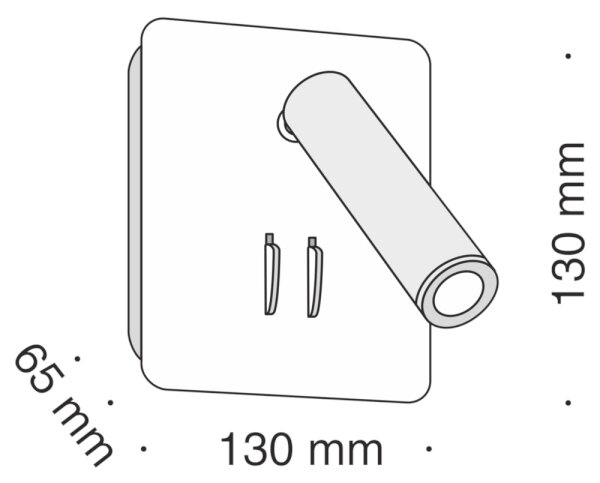 Maytoni C175-WL-01-6W-W - LED Стенен спот IOS LED/9W/230V бял