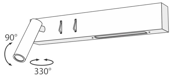 Maytoni C031WL-L8B3K - LED аплик COMODO LED/8W/230V черен