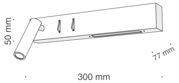 Maytoni C031WL-L8B3K - LED аплик COMODO LED/8W/230V черен