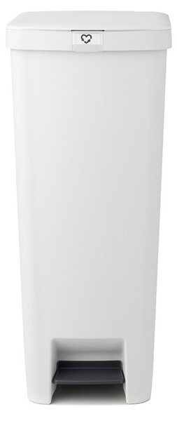 Кош за боклук с педал Brabantia StepUp 1005556, 40 л, Екологични материали, Голям отвор, Светлосив