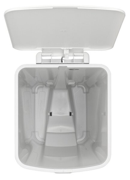 Кош за боклук с педал Brabantia StepUp 1005556, 40 л, Екологични материали, Голям отвор, Светлосив