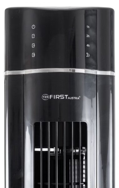 Вентилатор кула First Austria FA-5560-2, 60W, Дистанционно, 3 нива, Oсцилация, Йонизация, Черен