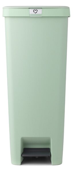 Кош за боклук с педал Brabantia StepUp 1005558, 40 л, Екологични материали, Голям отвор, Светлозелен