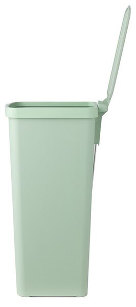 Кош за боклук с педал Brabantia StepUp 1005558, 40 л, Екологични материали, Голям отвор, Светлозелен