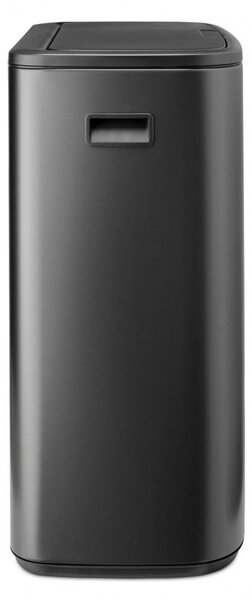 Кош за боклук Brabantia Bo Touch 1008859, 2x30 л, Плавно и безшумно отваряне, Голям отвор, Тъмносив
