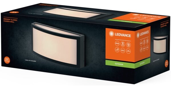 Ledvance - Екстериорен аплик CUADRA 1xE27/40W/230V IP65