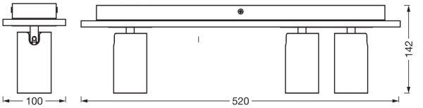 Ledvance - LED Спот DECOR MERCURY 3xGU10/3,4W/230V